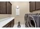 Bright and spacious laundry room with custom cabinets at 5599 Sw 92Nd Avenue Rd, Ocala, FL 34481