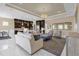 Open concept living and kitchen area with marble floors at 5599 Sw 92Nd Avenue Rd, Ocala, FL 34481