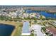 Aerial view showing townhome and lake access at 812 Park Grove Ct, Orlando, FL 32828