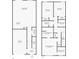 Two-story floor plan with garage, living room, and bedrooms at 812 Park Grove Ct, Orlando, FL 32828