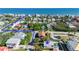 Aerial view showing home's location near the beach at 830 Garfish Ave, New Smyrna Beach, FL 32169