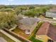 Aerial view of house backyard and neighborhood at 8567 Baywood Vista Dr, Orlando, FL 32810