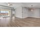 Bright living room with sliding doors leading to a patio at 906 Coral Reef Way, Daytona Beach, FL 32124