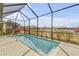 Refreshing screened pool with a large patio at 906 Coral Reef Way, Daytona Beach, FL 32124