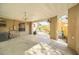 Covered patio with tiled floor and access to backyard at 10125 Foxhurst Ct, Orlando, FL 32836