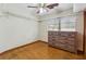 Spacious bedroom closet with wood floors and overhead shelving at 1435 Villa Ct, Deland, FL 32724