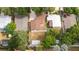 Aerial view of the lot and building footprint, showcasing landscaping and fencing at 2002 Geigel Ave, Orlando, FL 32806