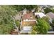 Aerial view of a backyard, showing yard, fencing, and home exterior at 2002 Geigel Ave, Orlando, FL 32806