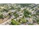 Expansive aerial view showcasing a neighborhood with mature trees and well-maintained homes, some with pools at 2002 Geigel Ave, Orlando, FL 32806