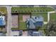 House with a large backyard, viewed from above at 219 Laurel Ave, Sanford, FL 32771