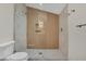 Updated bathroom with walk-in shower and modern vanity at 219 Laurel Ave, Sanford, FL 32771