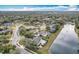 Bird's eye view of a lakefront community at 278 Eaglet Way, Lake Mary, FL 32746