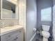 Modern bathroom with tiled backsplash and sink at 278 Eaglet Way, Lake Mary, FL 32746