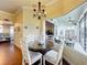 Charming breakfast nook with a view of the relaxing screened lanai at 278 Eaglet Way, Lake Mary, FL 32746