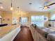 Kitchen with granite countertop and breakfast bar at 278 Eaglet Way, Lake Mary, FL 32746