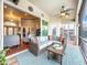 Comfortable patio with seating area, adjacent to the interior living spaces at 278 Eaglet Way, Lake Mary, FL 32746