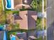 Aerial view of a house, showing the roof, yard, and surrounding neighborhood at 388 Westwind Ct, Lake Mary, FL 32746