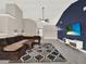 Bright living room with a sectional sofa, TV, and access to other rooms at 388 Westwind Ct, Lake Mary, FL 32746