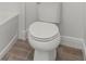 A modern, white toilet with sleek design at 5000 Northern Dove Ave, Mount Dora, FL 32757