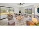 Bright living room with ample seating and access to backyard at 6117 Oakcrest Cir, Orlando, FL 32808