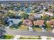 Residential neighborhood with houses and streets visible from above at 626 Brookfield Loop, Lake Mary, FL 32746