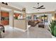 Kitchen boasts wood cabinets, granite counters & breakfast bar at 626 Brookfield Loop, Lake Mary, FL 32746