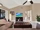 Comfortable living room with sectional sofa and access to bathroom at 626 Brookfield Loop, Lake Mary, FL 32746