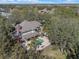 Overhead view of a luxurious backyard with a pool and plenty of trees providing privacy and natural beauty at 9501 Hempel Cove Blvd, Windermere, FL 34786