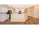Modern kitchen with white cabinets and quartz countertops at 245 Heronwood Cir, Deltona, FL 32725