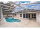 Private backyard oasis with a pool and screened patio at 245 Heronwood Cir, Deltona, FL 32725