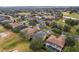 Aerial view showing house location in a neighborhood at 1395 Legendary Blvd, Clermont, FL 34711