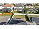 High-angle view of the property's backyard and surrounding homes at 14789 Milfoil Ave, Orlando, FL 32827