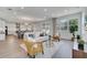 Open-concept living area featuring modern decor, hardwood flooring, and abundant natural light, perfect for relaxation at 14789 Milfoil Ave, Orlando, FL 32827