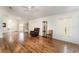 Living area with hardwood flooring, ceiling fan and lots of natural light at 212 Rialto Rd, Kissimmee, FL 34759