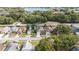 Aerial view of house and surrounding neighborhood, featuring a lake nearby at 3131 Ash Park Loop, Winter Park, FL 32792