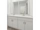 Modern bathroom vanity featuring double sinks and sleek cabinetry at 3801 Giorgio Dr, Winter Haven, FL 33884