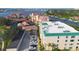 Aerial view showcasing building and parking at 432 Bouchelle Dr # 102, New Smyrna Beach, FL 32169