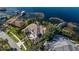 Luxury waterfront home, birds-eye view of property at 9122 Bay Point Dr, Orlando, FL 32819