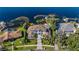 Luxury home on waterfront lot, birds-eye view at 9122 Bay Point Dr, Orlando, FL 32819