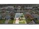 Aerial close-up view of a single Gathering home at 1122 Hacienda Cir, Kissimmee, FL 34741