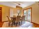 Elegant dining room with hardwood floors and French doors at 1720 Overlook Rd, Longwood, FL 32750