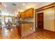 Kitchen with island and hardwood floors at 1720 Overlook Rd, Longwood, FL 32750