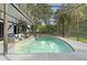 Large screened in pool with patio furniture at 2540 Albany Dr, Kissimmee, FL 34758