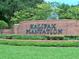 Brick entrance sign welcomes residents to Halifax Plantation at 2798 Portadown St, Ormond Beach, FL 32174