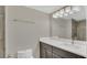 Updated bathroom with a vanity, shower, and modern fixtures at 3433 Glossy Leaf Ln, Clermont, FL 34711