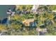 Bird's eye view of single-story home nestled among trees at 4108 Downeast Ln, Windermere, FL 34786