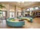 Elegant lobby with circular seating and reception area at 5012 Shoreway Loop # 10207, Orlando, FL 32819