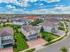 Aerial view of a two-story house in a residential neighborhood at 7723 Graben St, Kissimmee, FL 34747