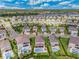 Aerial view of a large residential community with numerous homes and pools at 7723 Graben St, Kissimmee, FL 34747