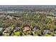 Aerial view of neighborhood with a single Gathering home and surrounding houses at 10 Broadwater Dr, Ormond Beach, FL 32174